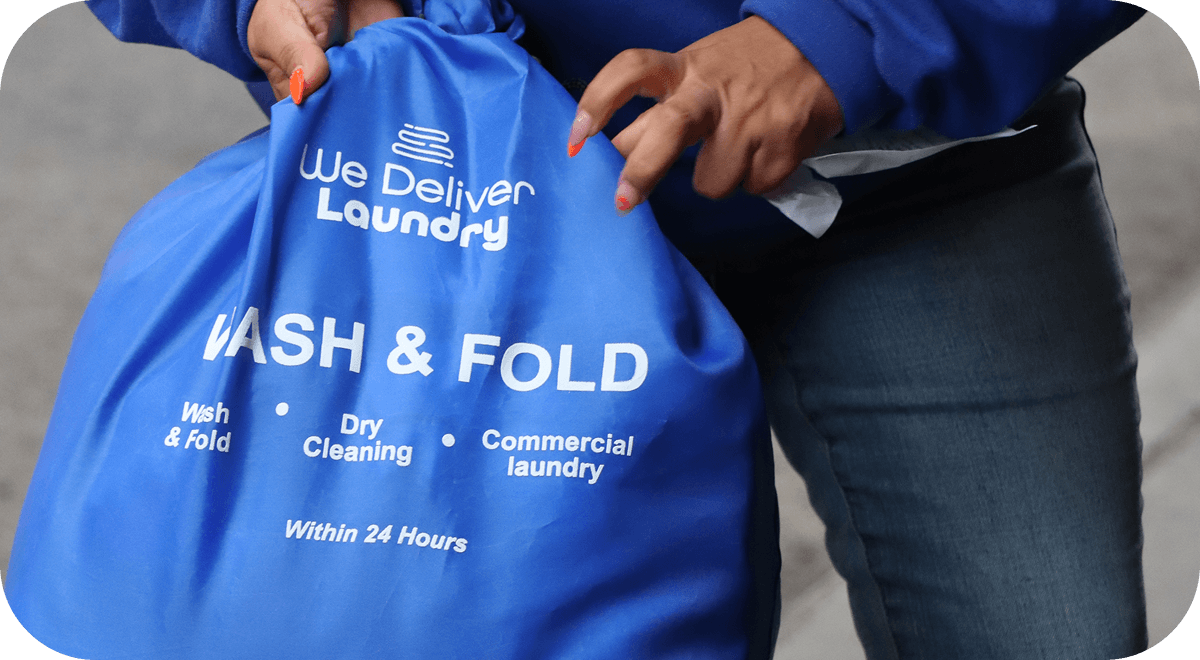 Professional commercial laundry pickup